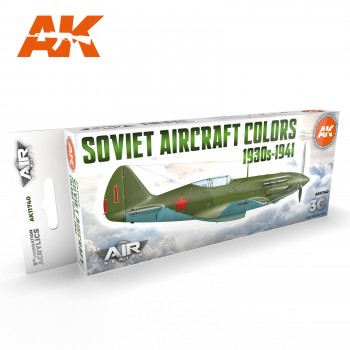 AK Interactive 3G Air Series - Soviet Aircraft Colors 1930s-1941 SET 3G AK11740